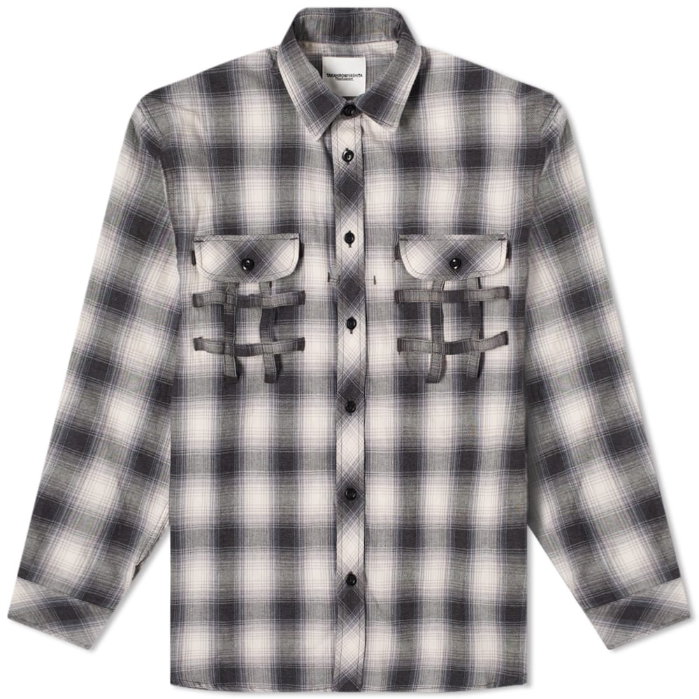 TAKAHIROMIYASHITA TheSoloist. Side Back Zip Check Work Shirt - 1