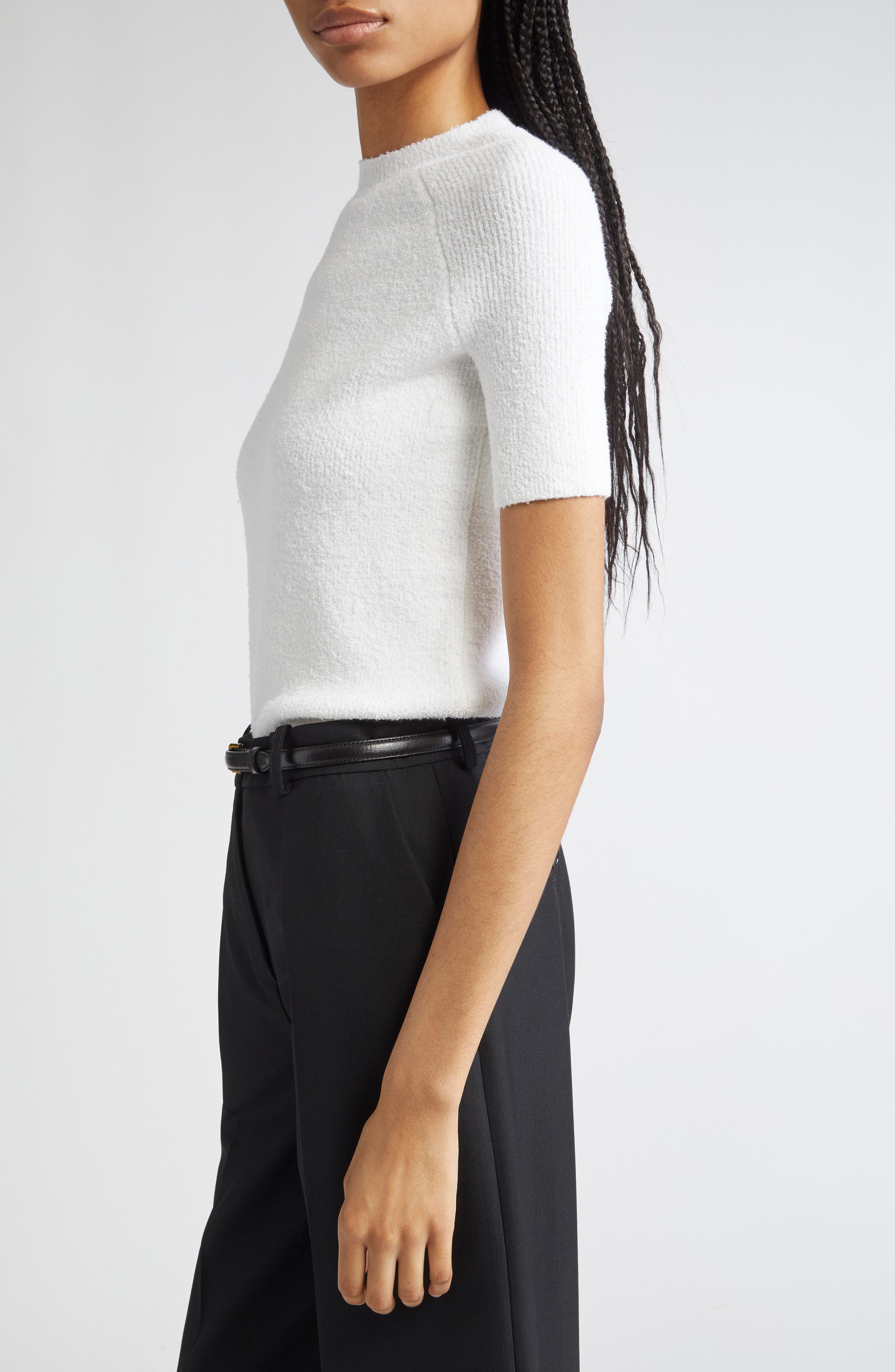 TOTEME Raglan Sleeve Sweater in White at Nordstrom - 3