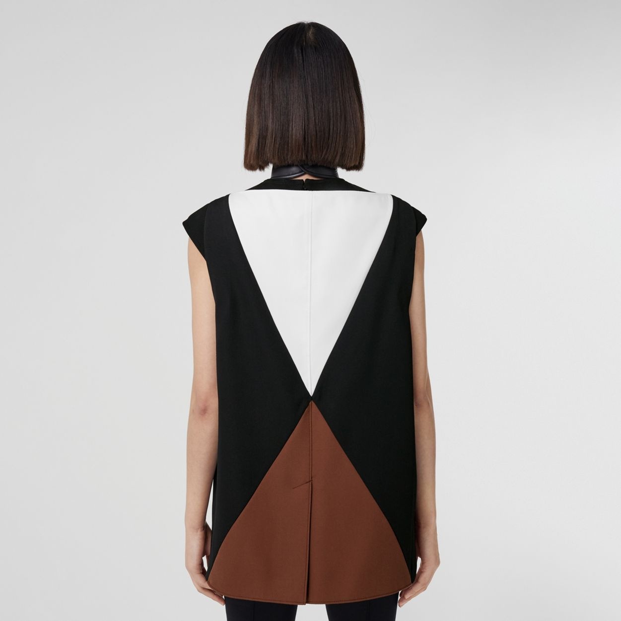 Geometric Intarsia Wool Reconstructed Tailored Jacket - 3