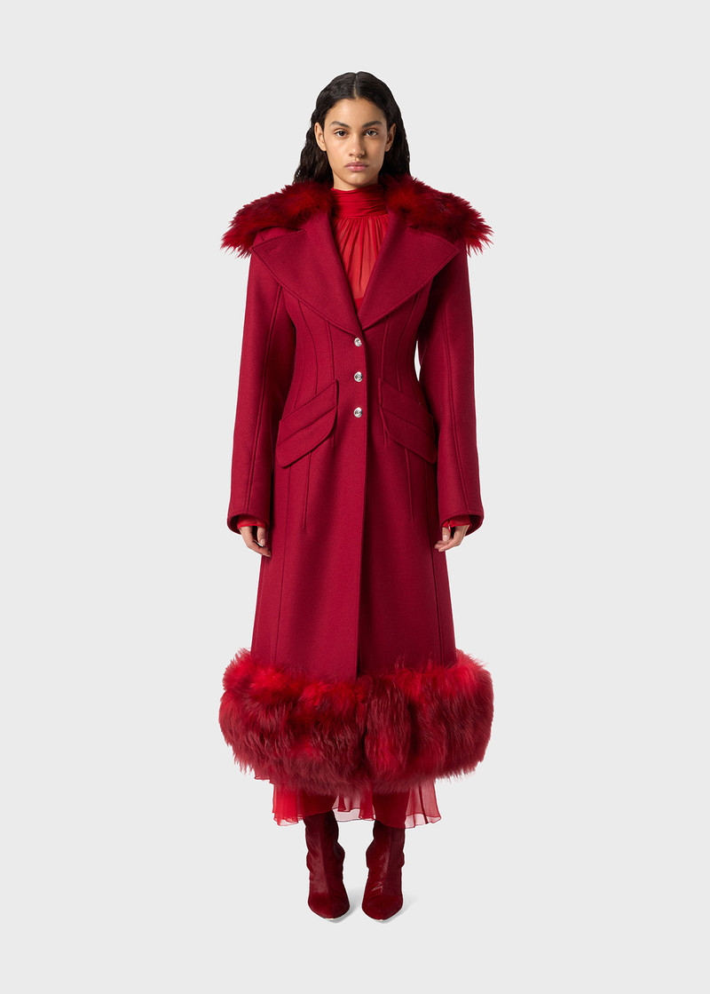 WOOL COAT WITH FUR 3
