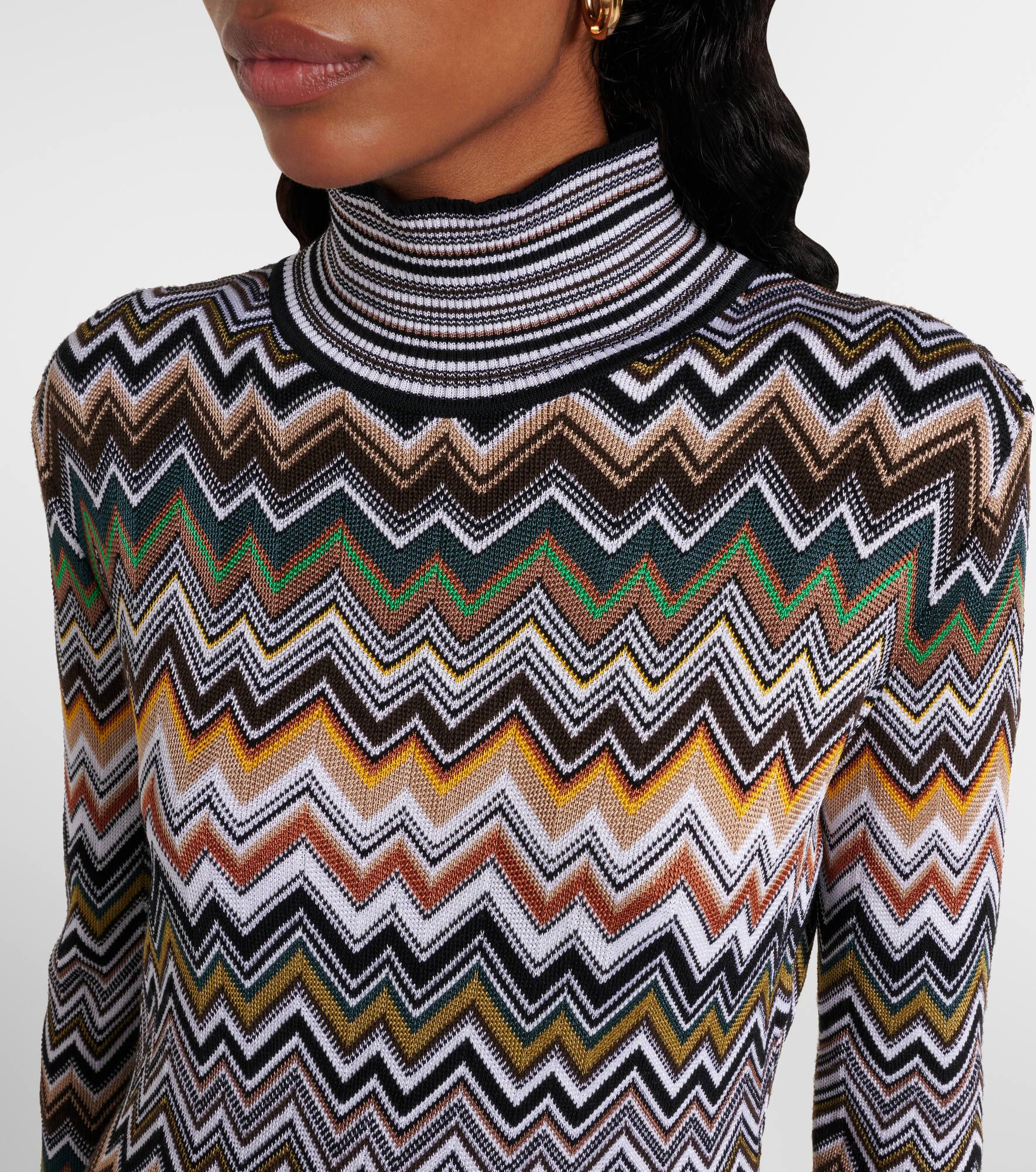 Zigzag midi dress - 4