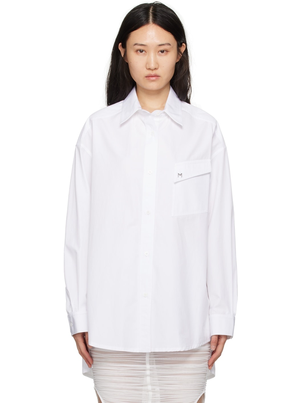 White Oversized Shirt - 1