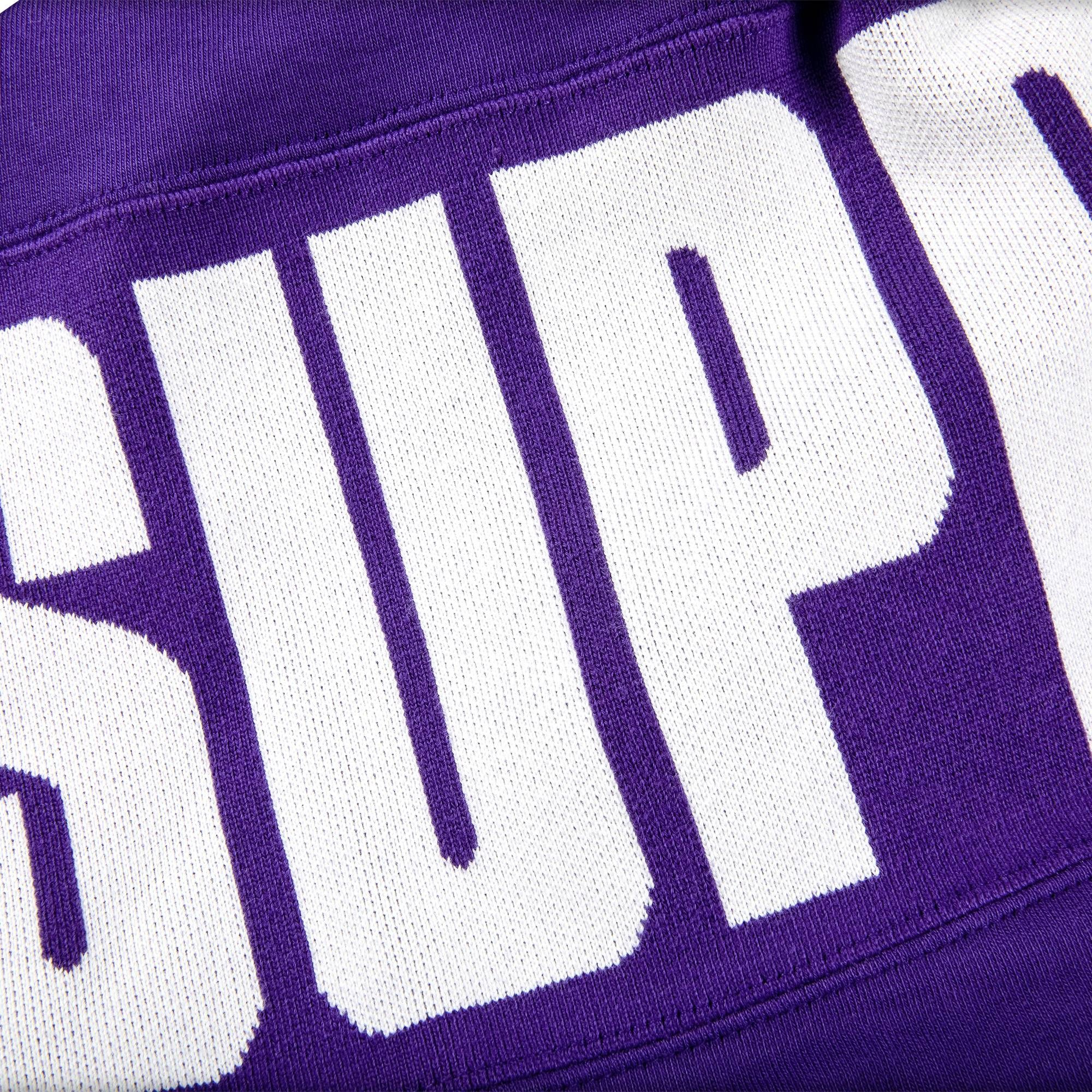 Supreme Rib Hooded Sweatshirt 'Purple' - 3