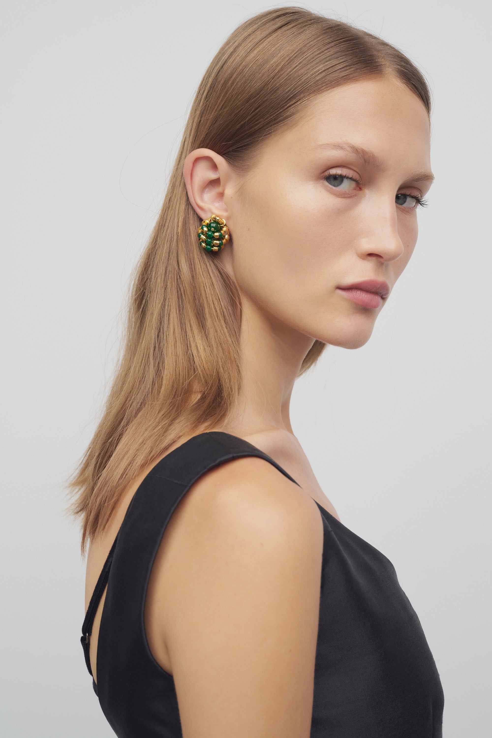 Lucille Earring in Brass - 2