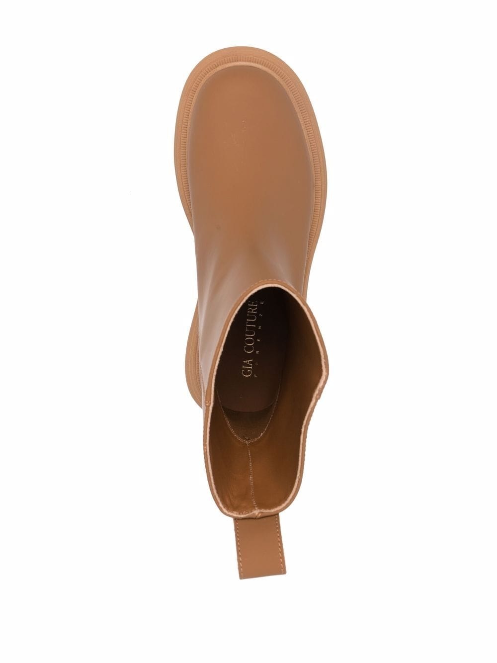 chunky sole leather ankle boots - 4