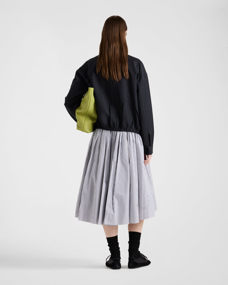 Striped poplin skirt 5