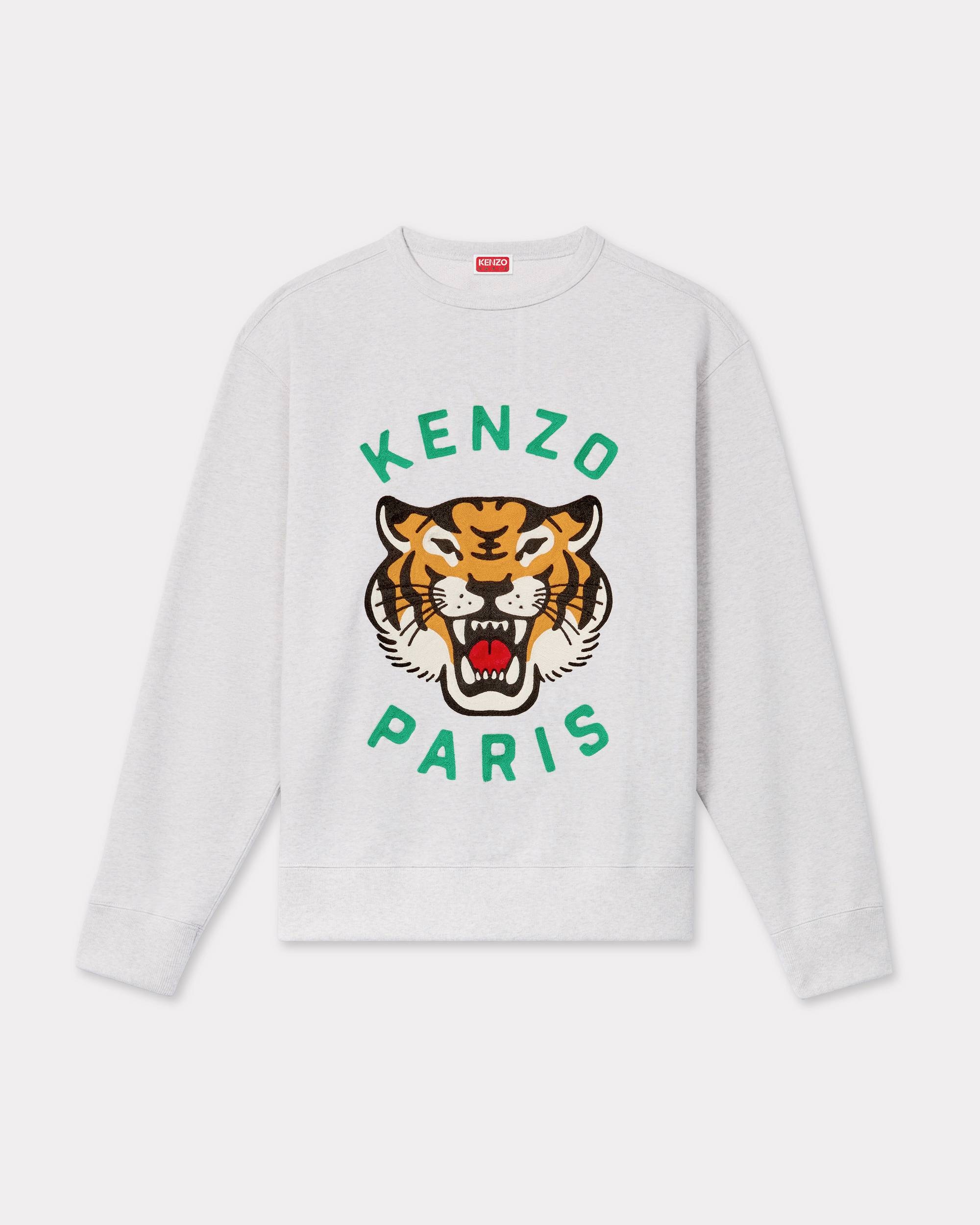 'Lucky Tiger' genderless embroidered sweatshirt - 1
