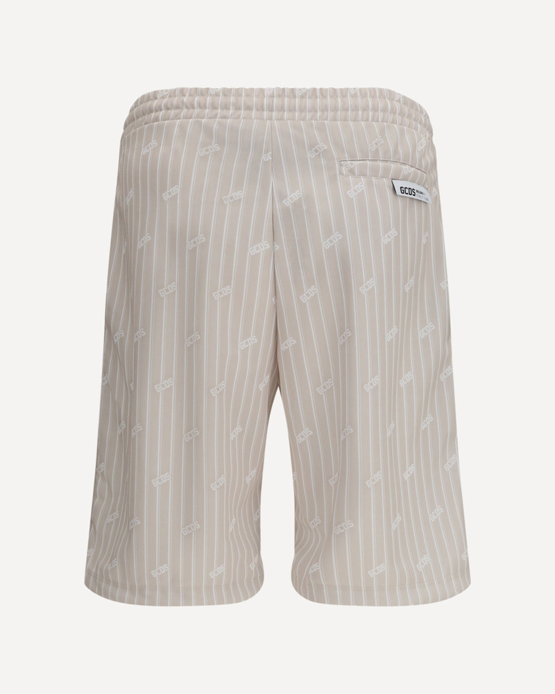 GCDS All-over logo pinstripe Shorts outlook