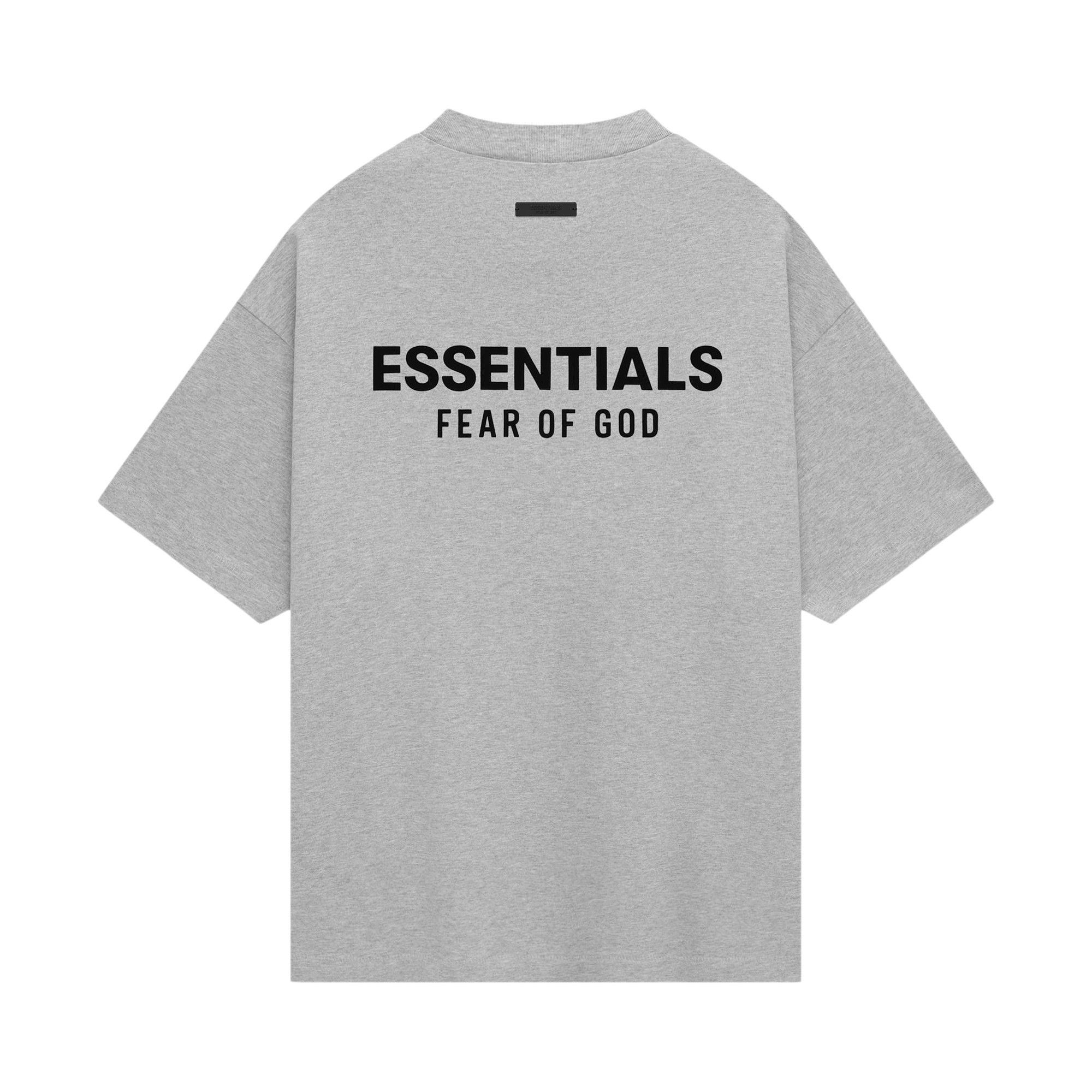 Fear of God Essentials Jersey Crewneck Tee 'Light Heather Grey' - 2