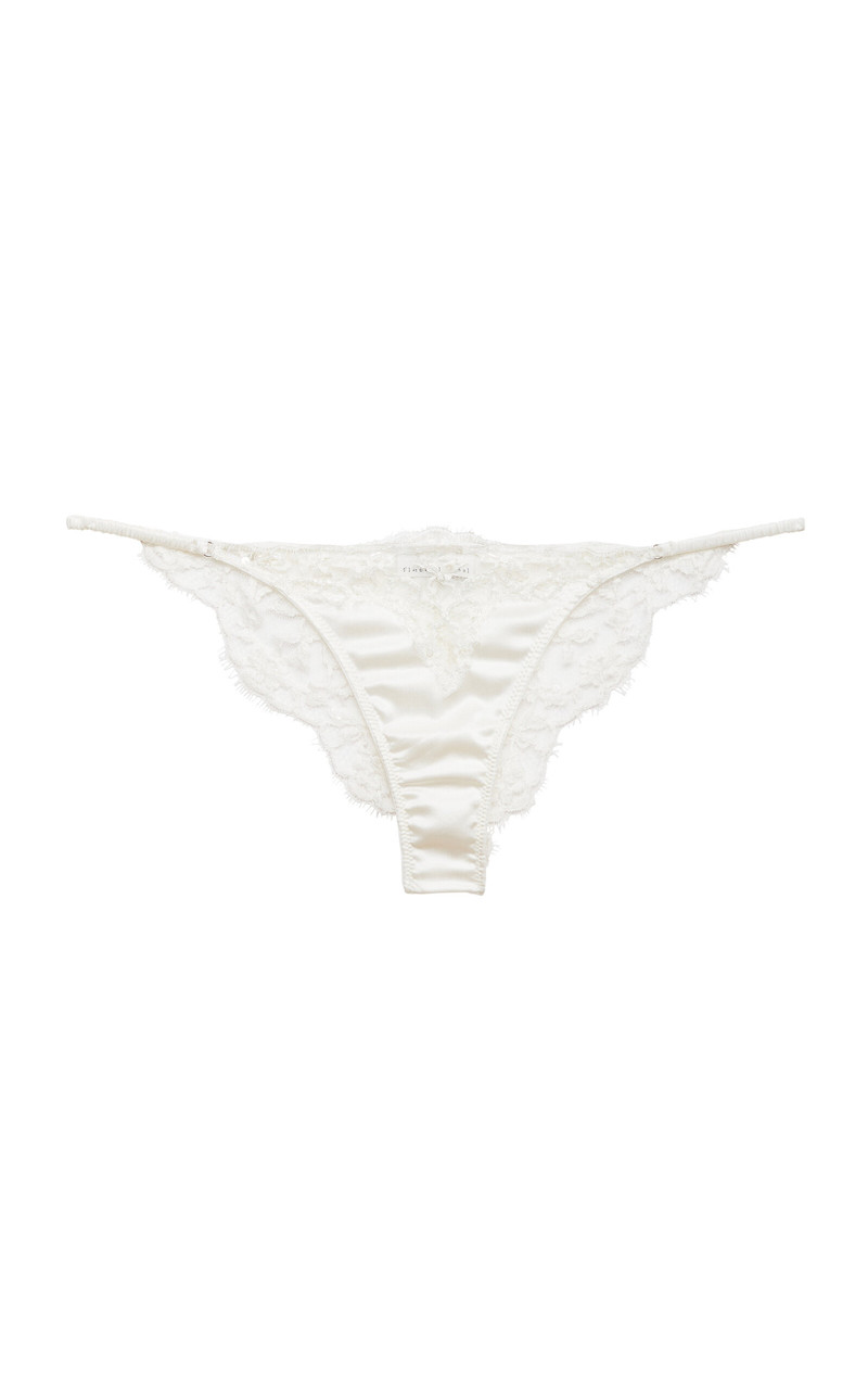 Fleur du Mal x Galia Lahav Daphne Lace Briefs white outlook