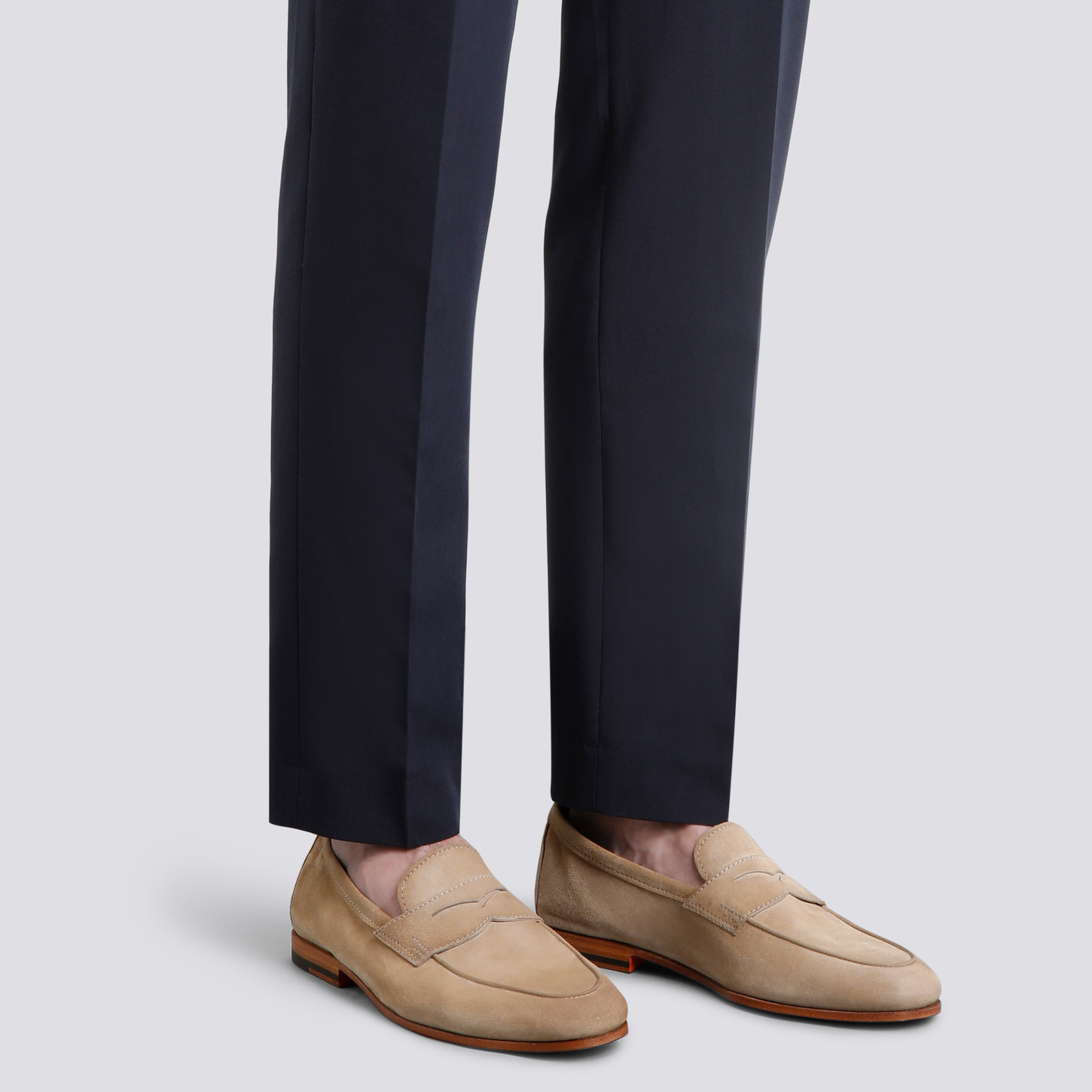 Men's beige suede Carlo loafer - 2