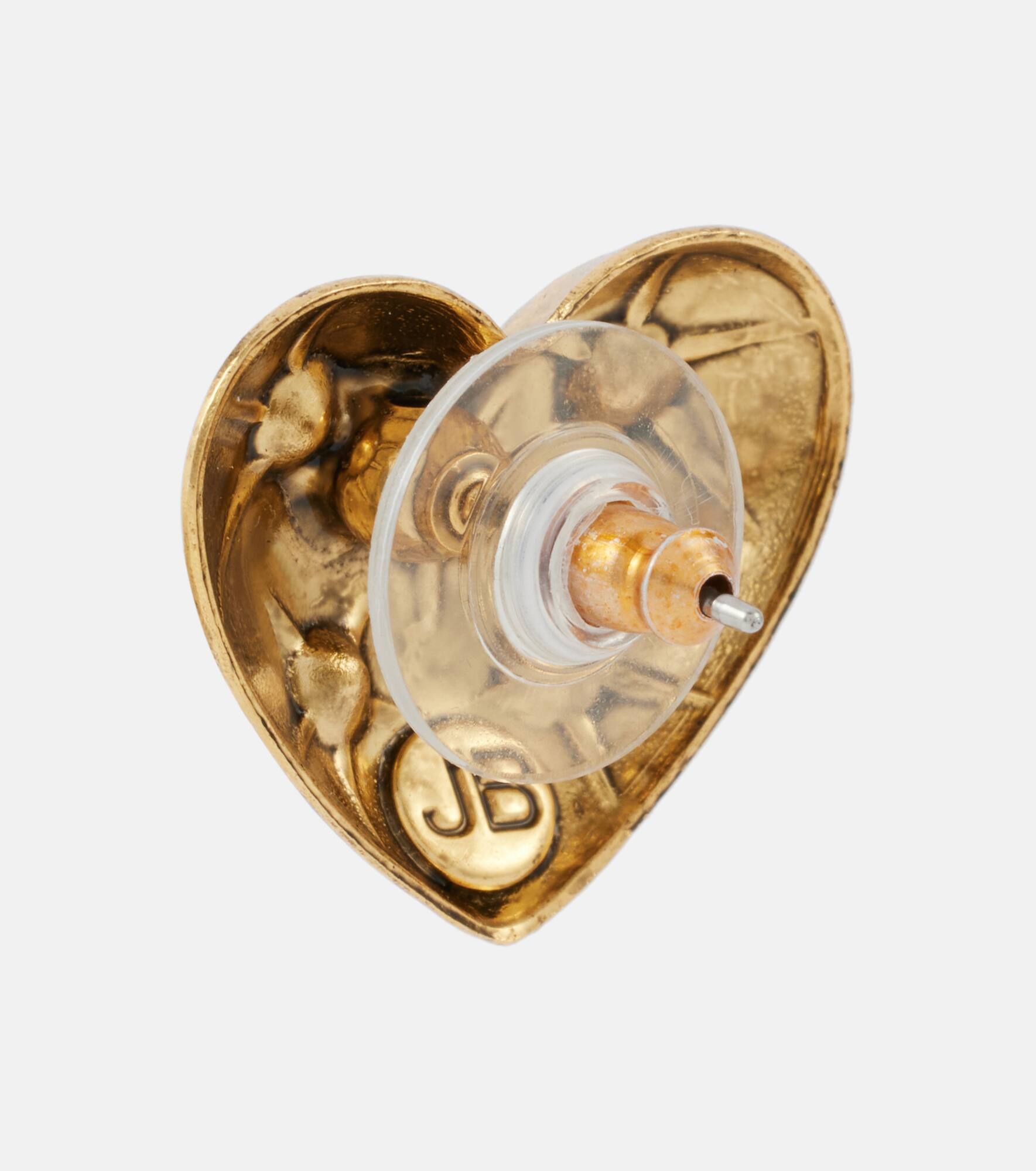 Jadon crystal-embellished heart earrings - 5
