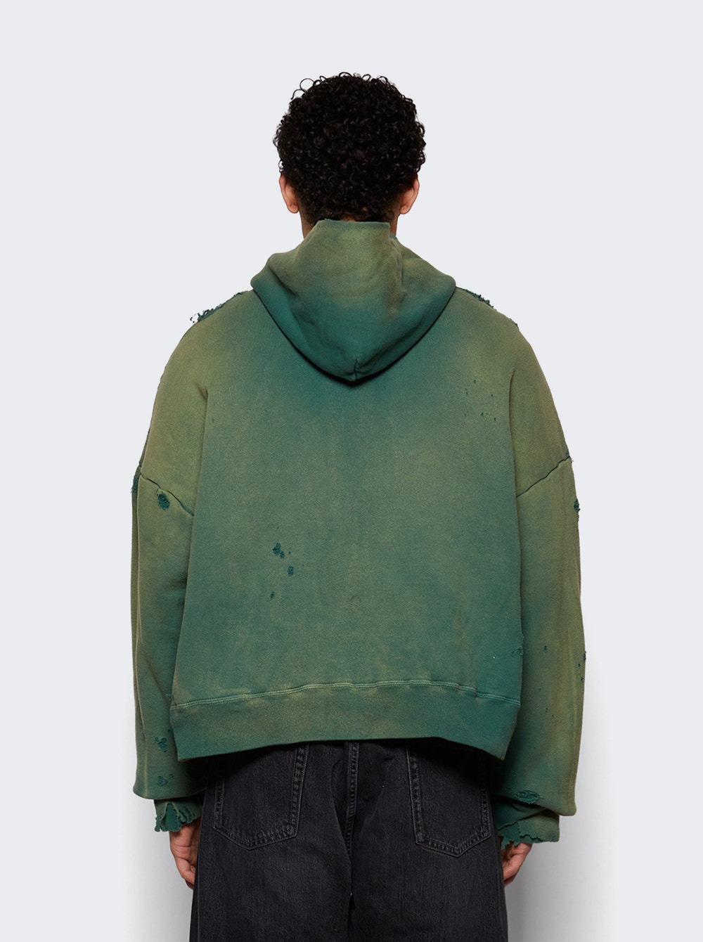 Zip Up Hoodie Green - 5