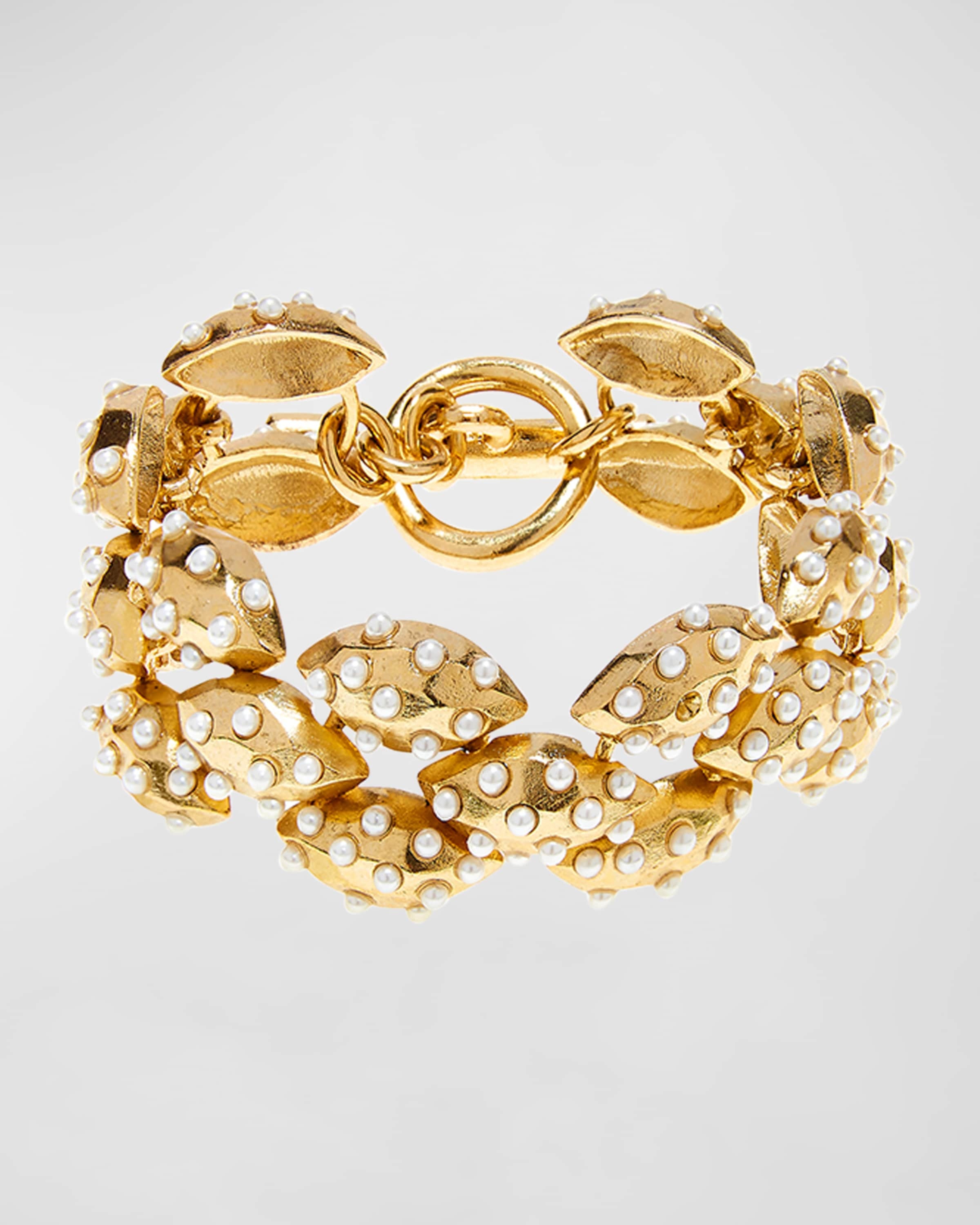 SBS Half Gold and Half Pearl Bracelet from Apres Ballet Collection  exclusively at Stacked By Suzie