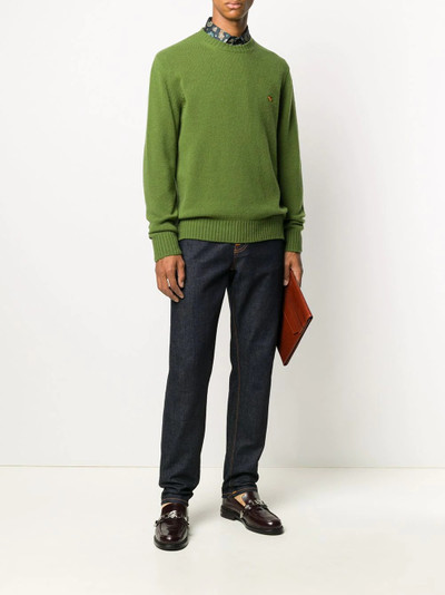 Etro embroidered logo crewneck jumper outlook