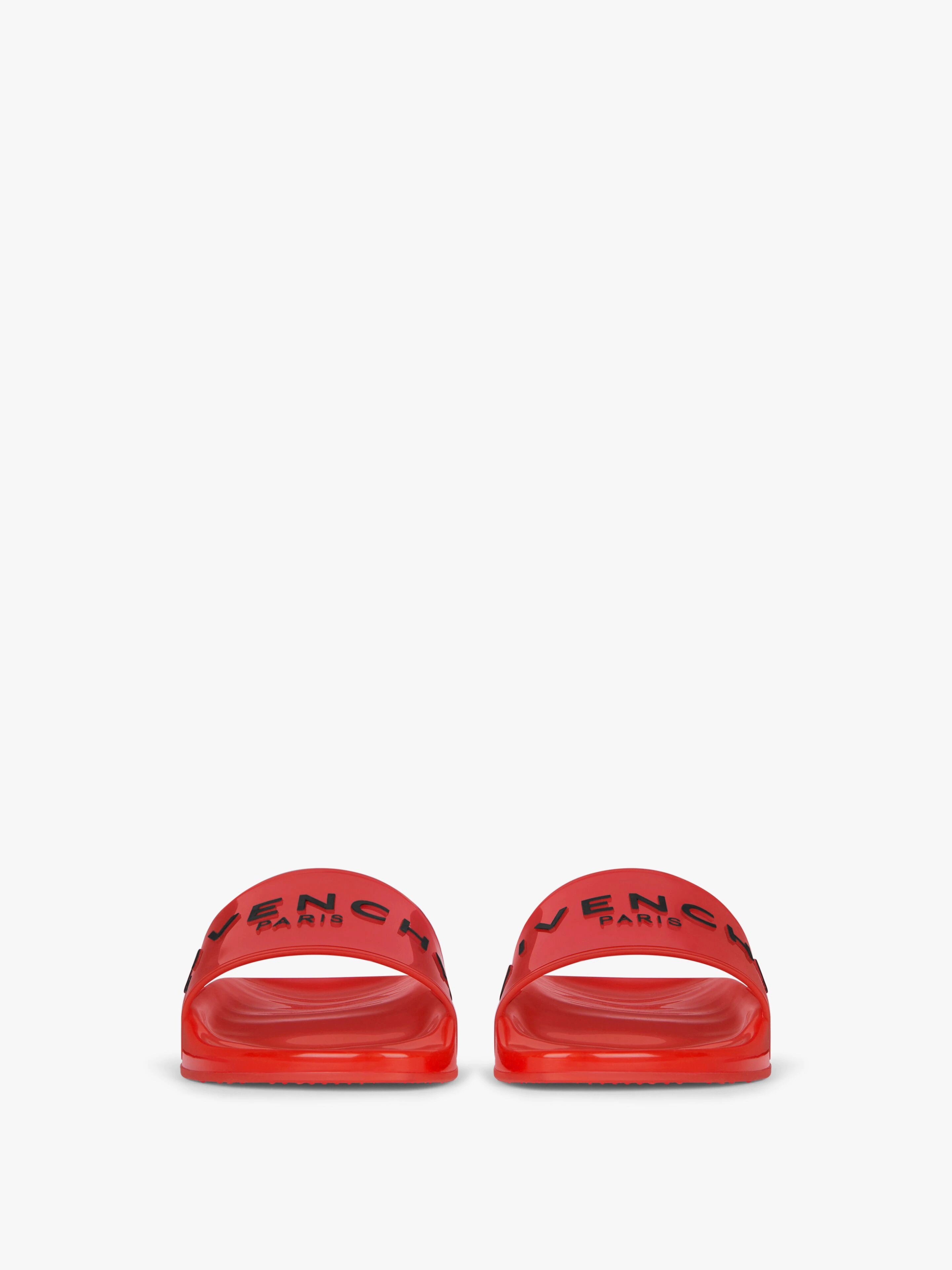GIVENCHY PARIS FLAT SANDALS IN TRANSPARENT RUBBER - 2