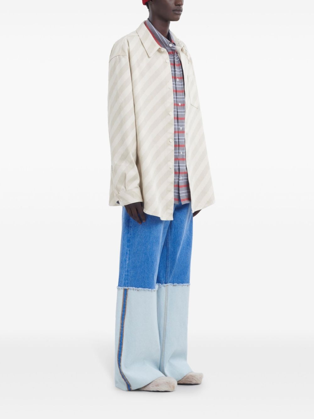 striped buttoned shirt - 2