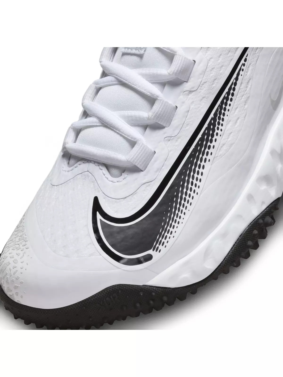 Alpha Huarache Elite 4 Turf "White/Black/Photon Dust" Women's Softball Shoe - 7