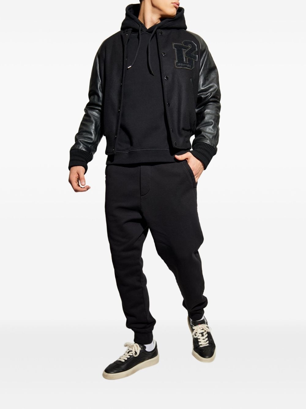 logo-embroidered hoodie - 2
