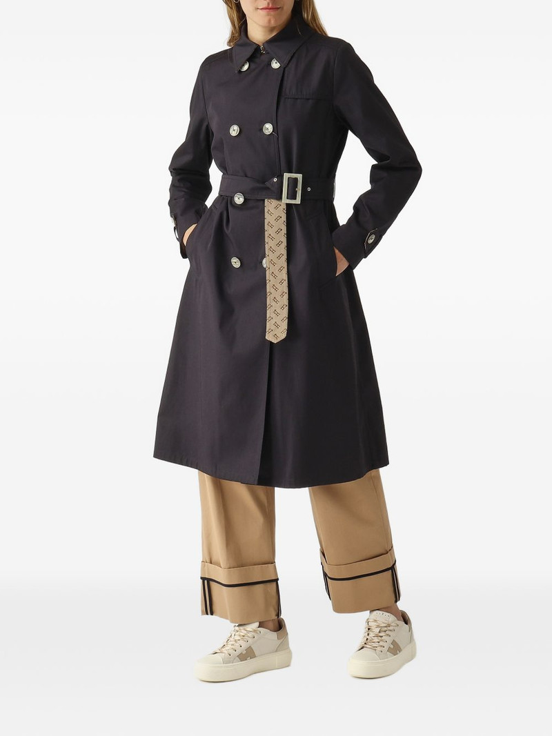 Herno double-breasted belted trench coat outlook