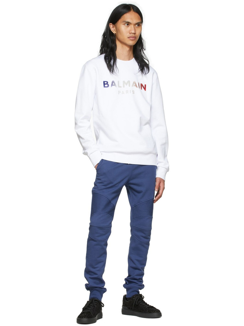 Balmain Blue Cotton Lounge Pants outlook
