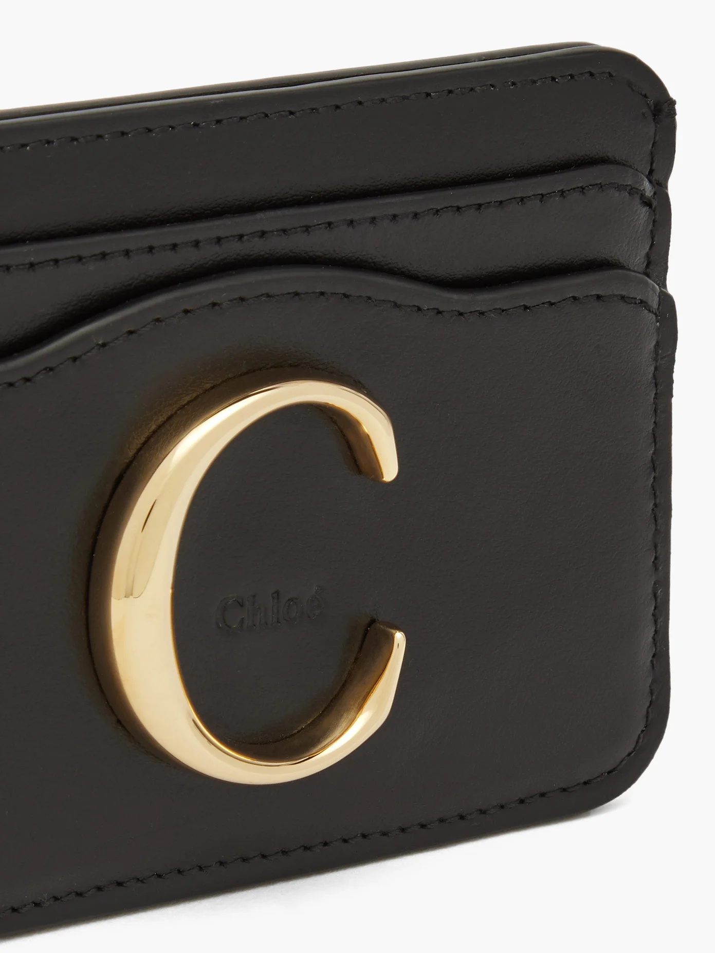 The C leather cardholder - 2