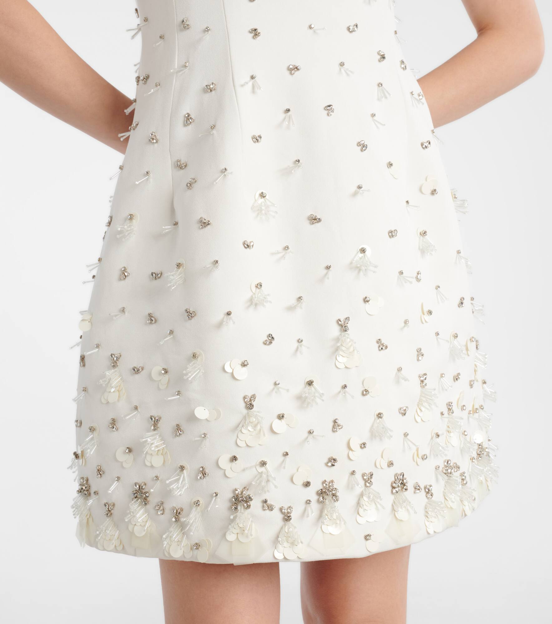 Bridal Yasmin embellished minidress - 5