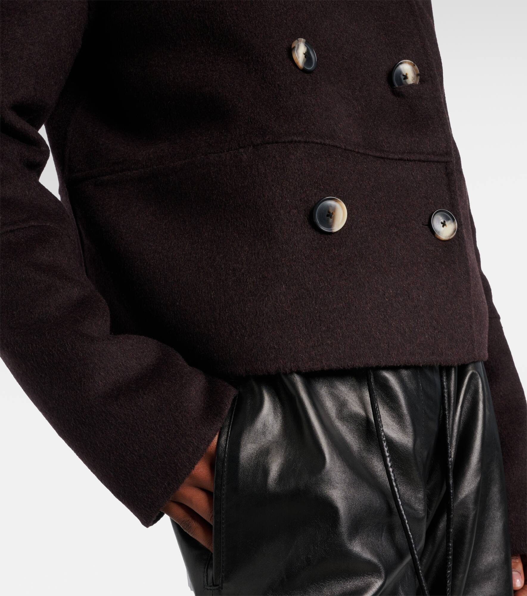 Courtney double-breasted wool-blend jacket - 5