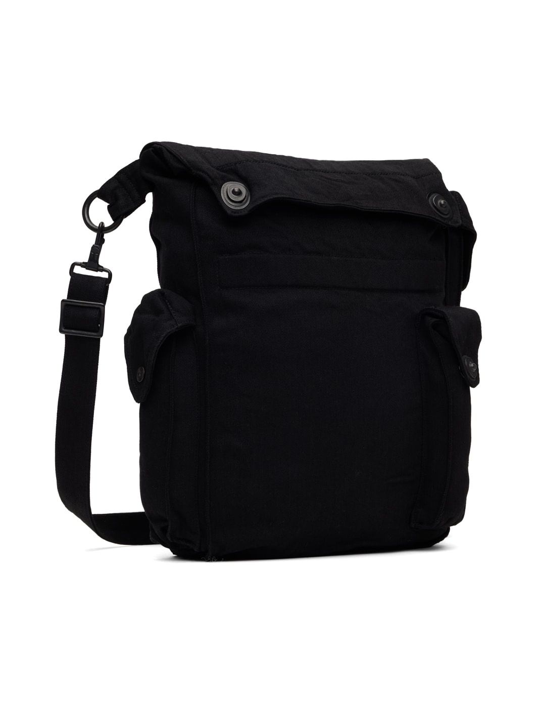 Black Cargo Messenger Bag - 2