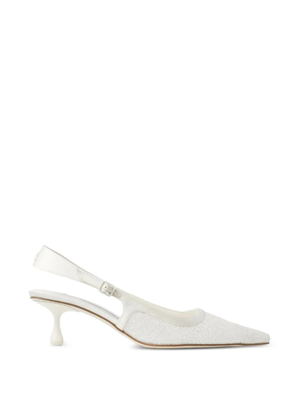 Amel 50 glitter-embellished slingback pumps - 1