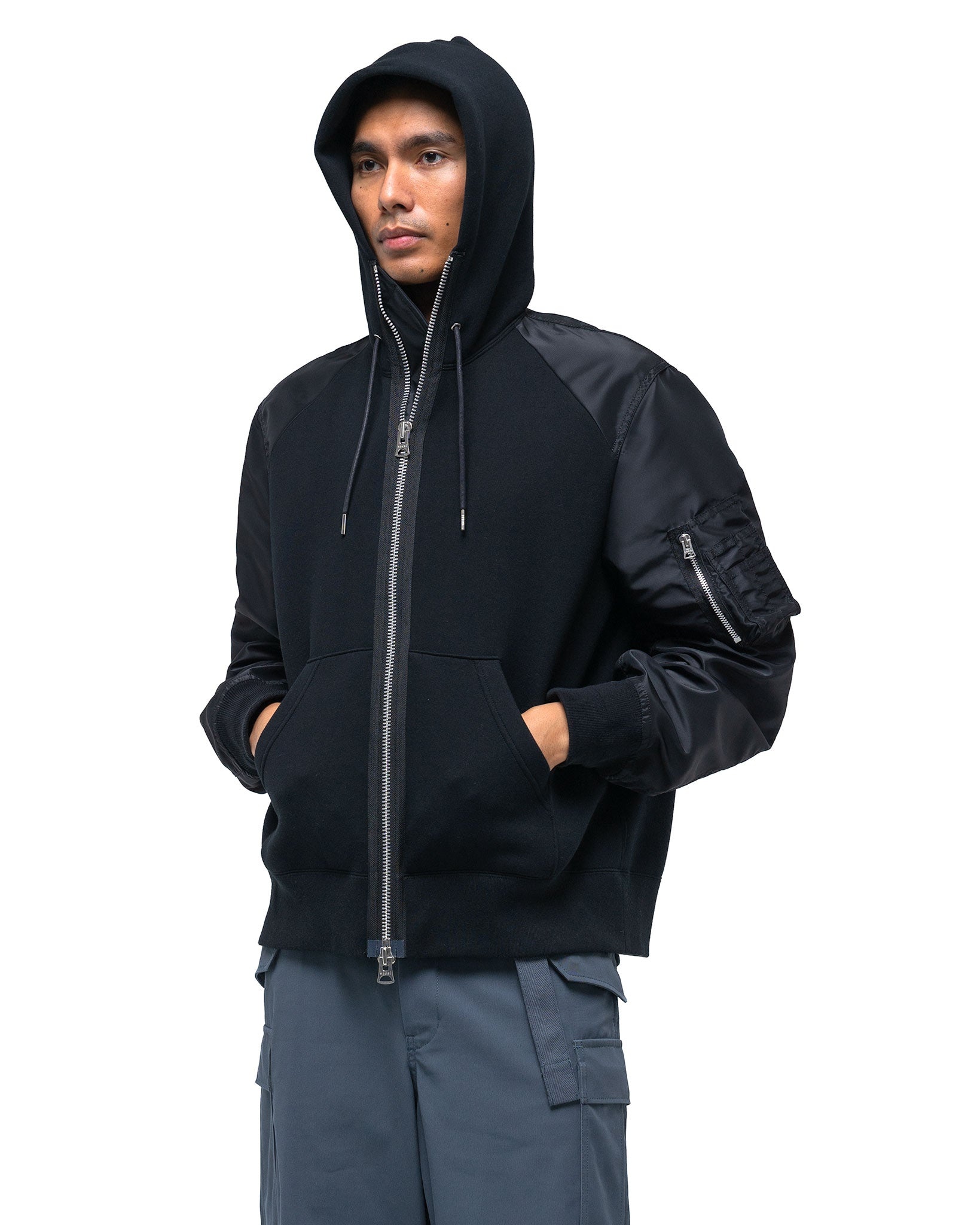 Sponge Sweat Hoodie Black - 4