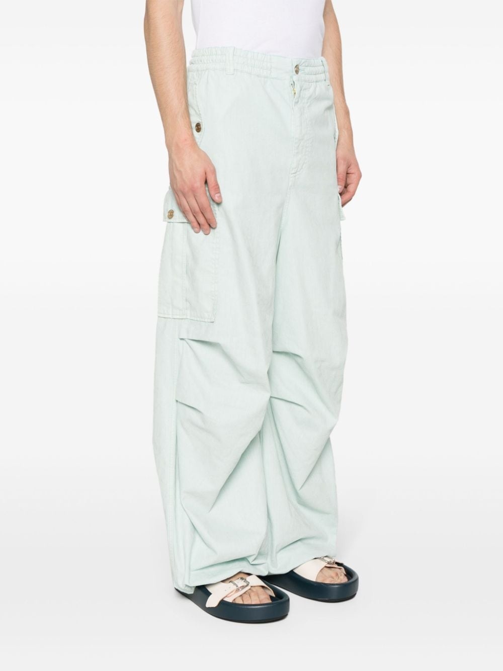 low-waist loose-fit cargo pants - 3