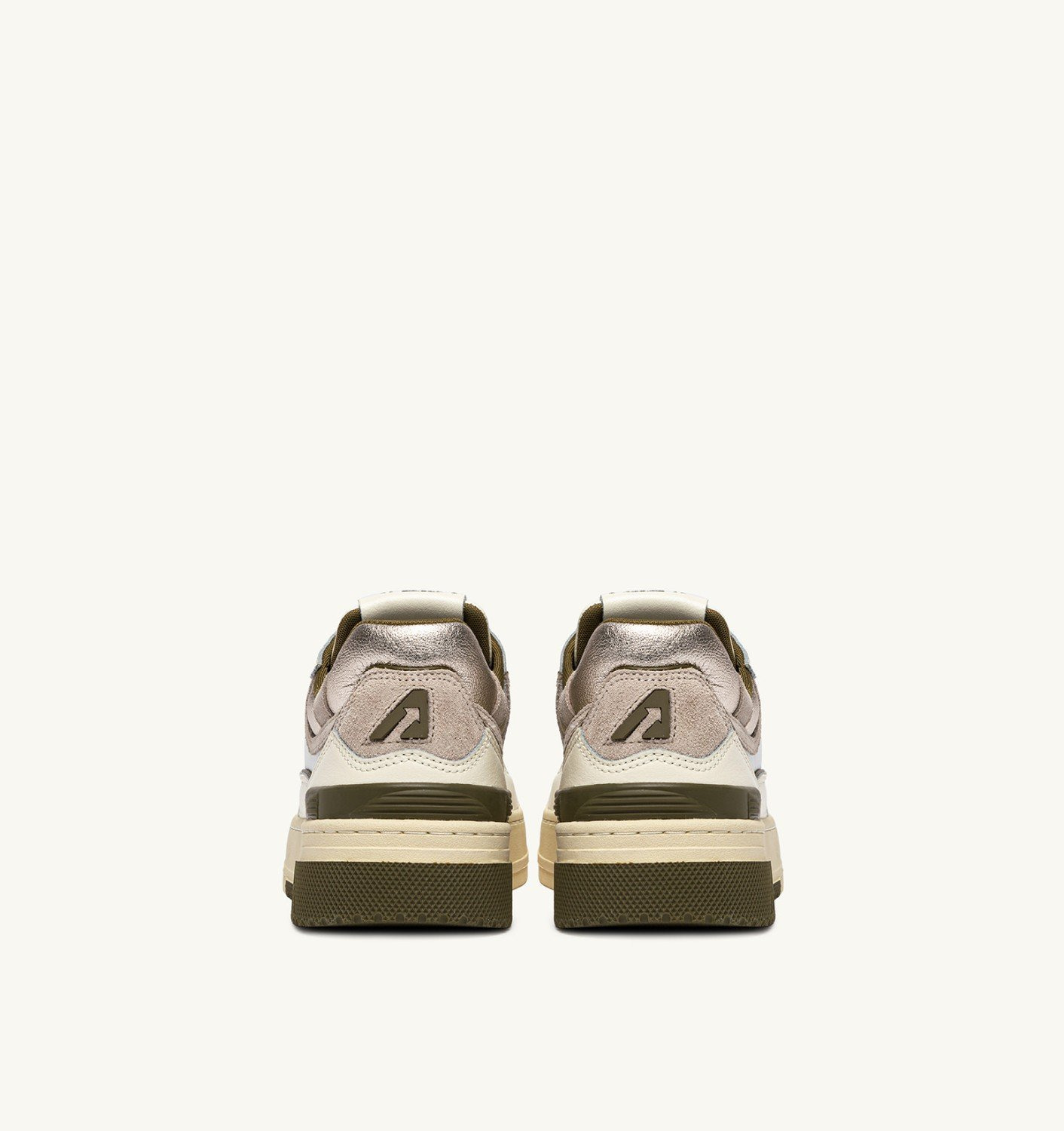 CLC LOW SNEAKERS IN WHISPER WHITE LIZARD AND PLATINUM LEATHER - 3