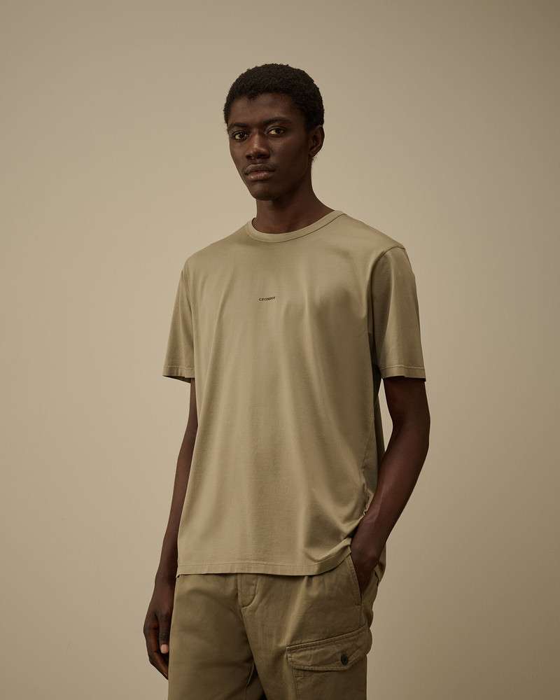 Mercerized 70/2 Jersey Gasato Short Sleeve Logo T-Shirt 3
