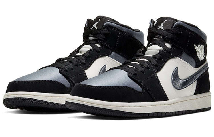 Air Jordan 1 Mid SE 'Satin Smoke Grey' 852542-011 - 3