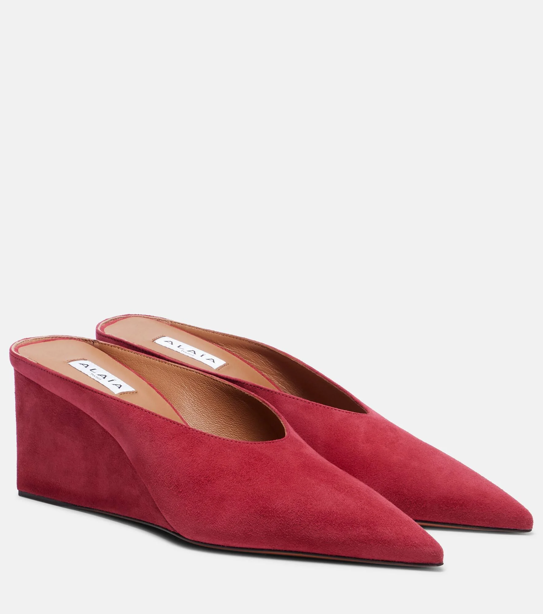 Cube 75 suede wedge mules - 1