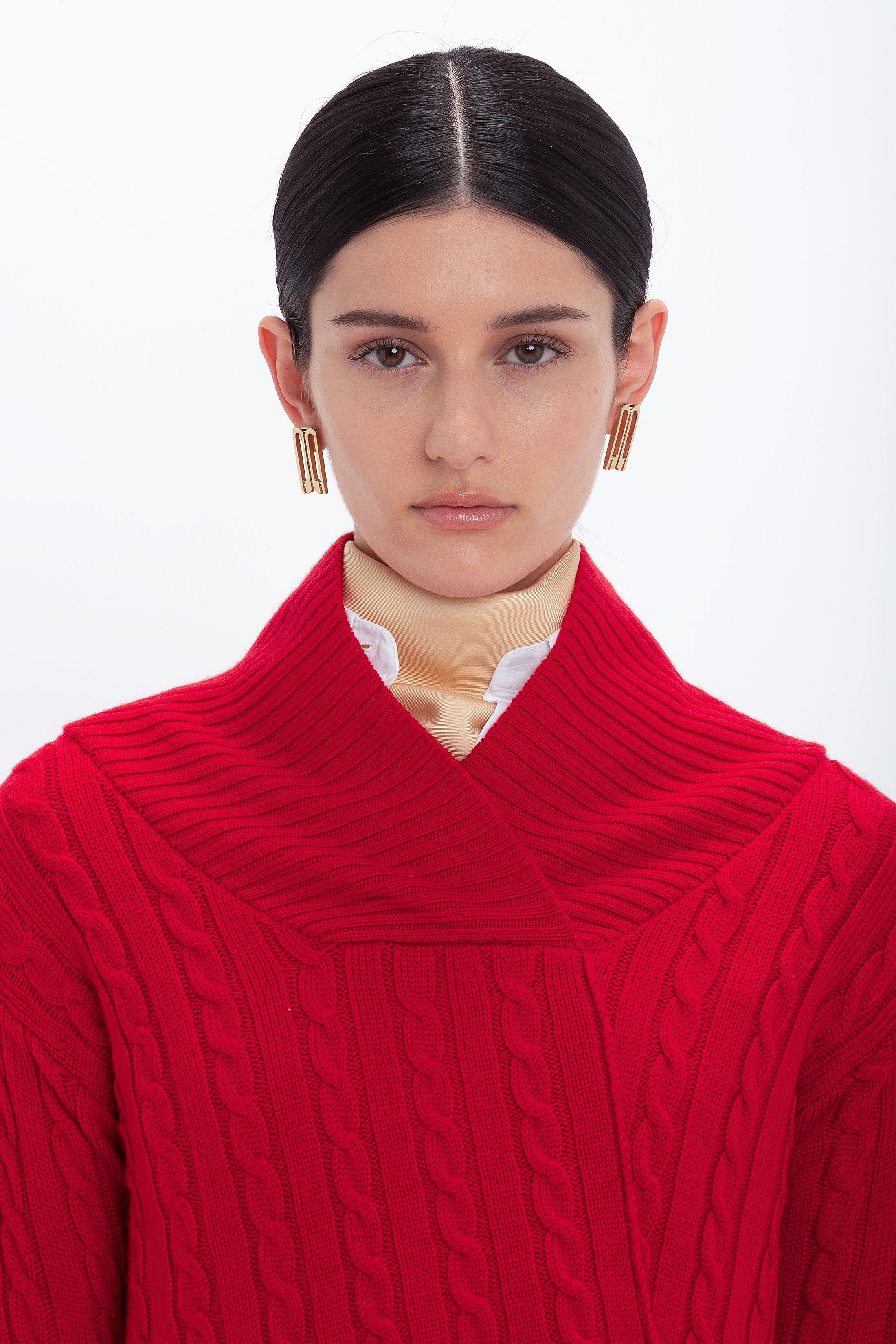 Wrap Detail Jumper In Red - 5