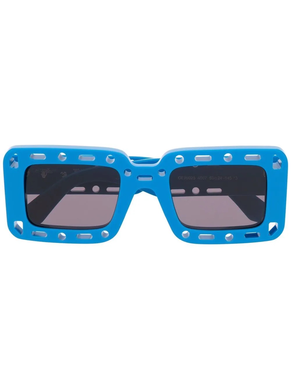 Atlantic cut-out detail square-frame sunglasses - 1