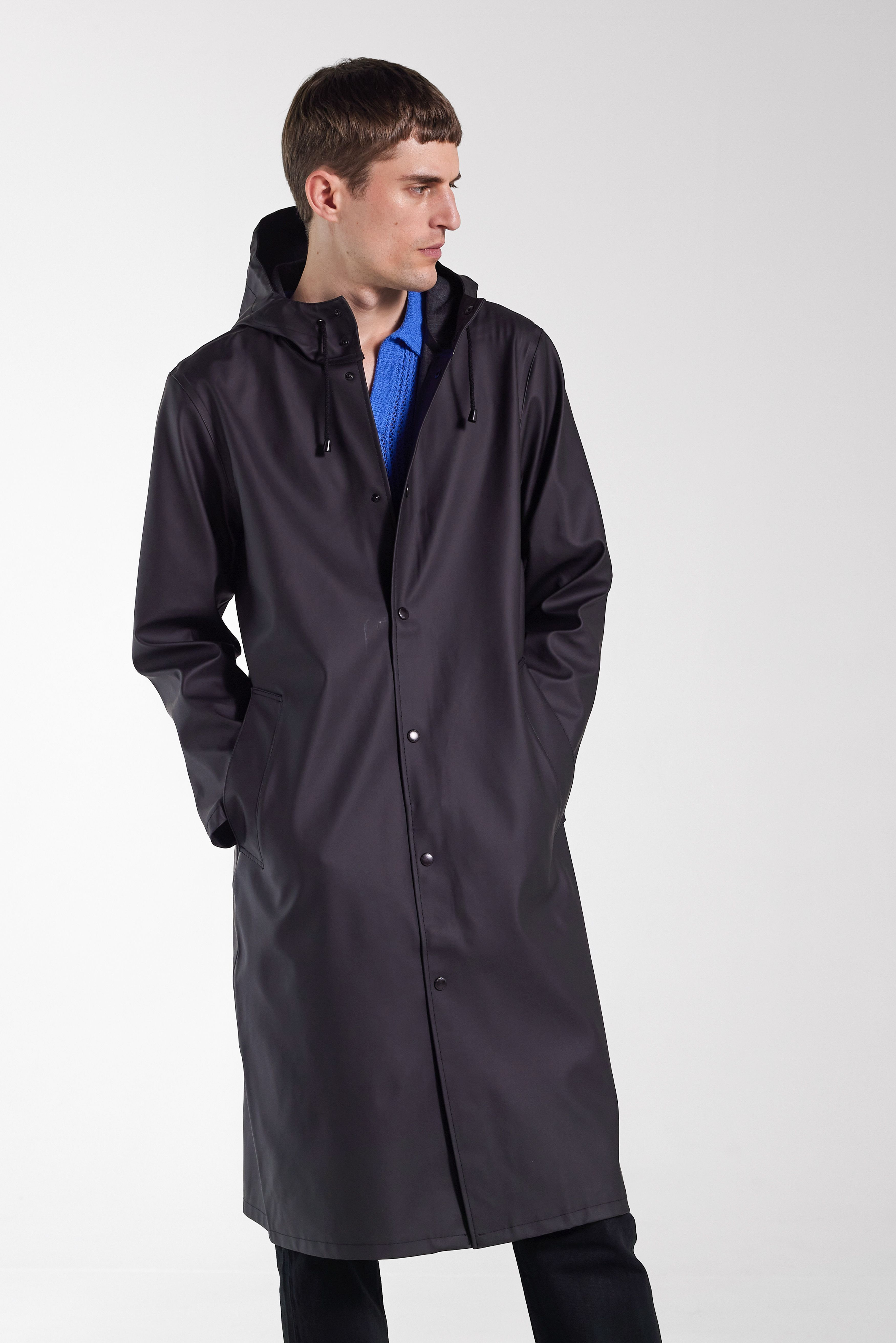 Stockholm Long Raincoat Black - 5