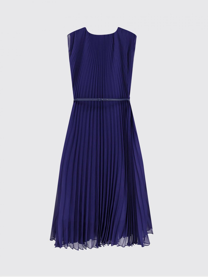 MAX MARA Pleated Dress with Belt 3