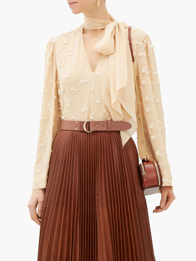 Chloé C-buckle leather belt outlook