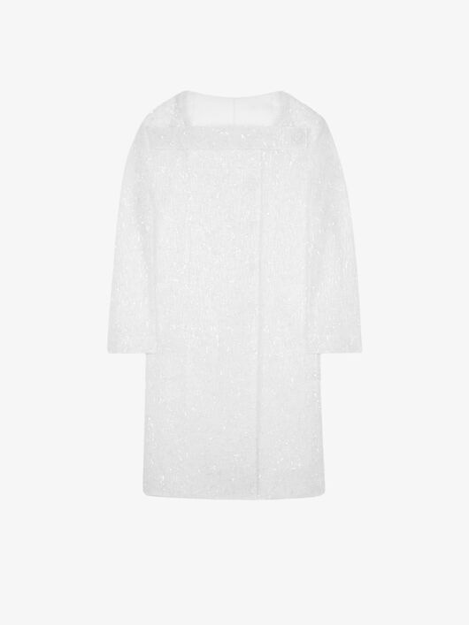 EVENING COAT IN FRINGED ORGANZA - 4