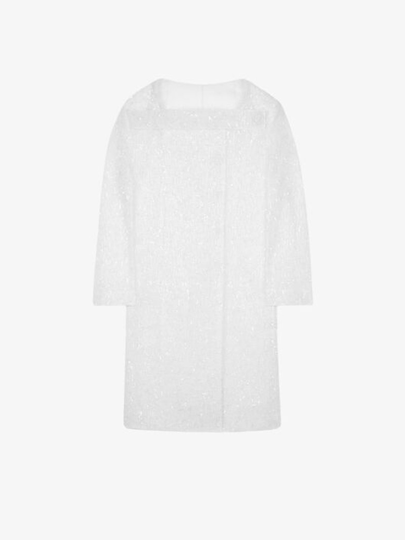 EVENING COAT IN FRINGED ORGANZA 4