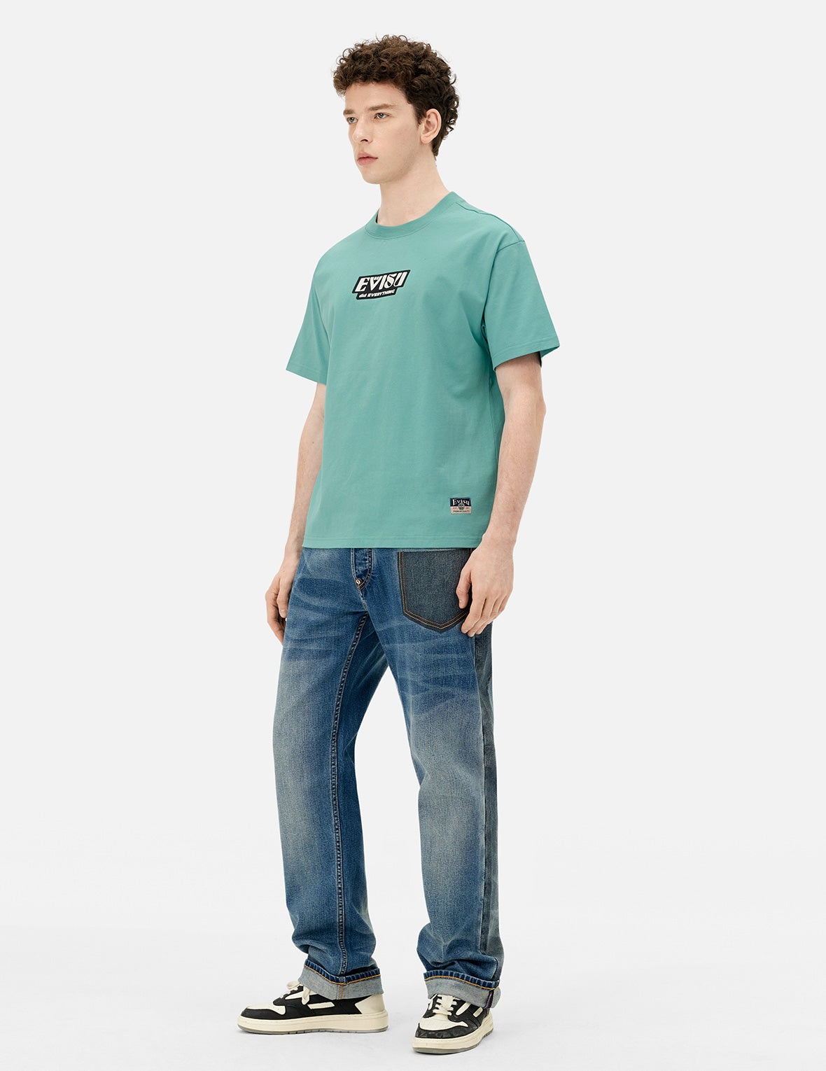 2-Tone Inserted Daicock Regular Fit Jeans #2000 - 3