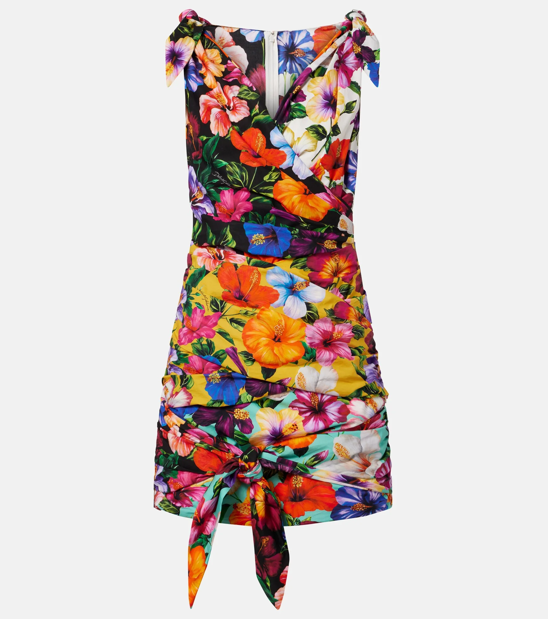 Floral cotton minidress - 1