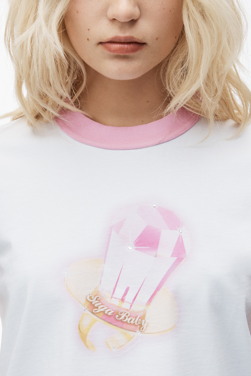 Sugar Baby Ringer Tee in Cotton Jersey 3