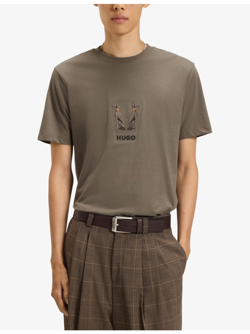 Brand-Embroidered Short-Sleeved Cotton-Jersey T-Shirt - 3