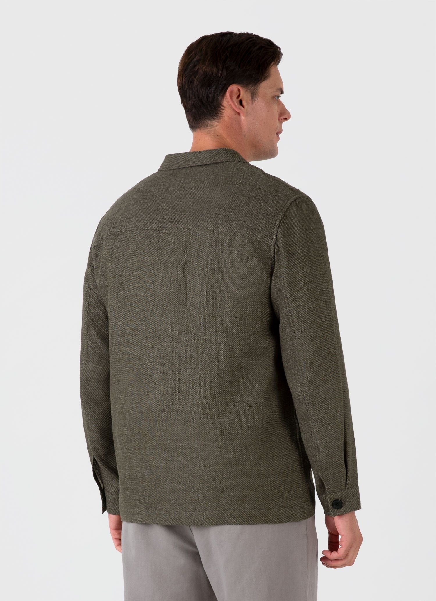 Cotton Linen Twill Twin Pocket Jacket - 5