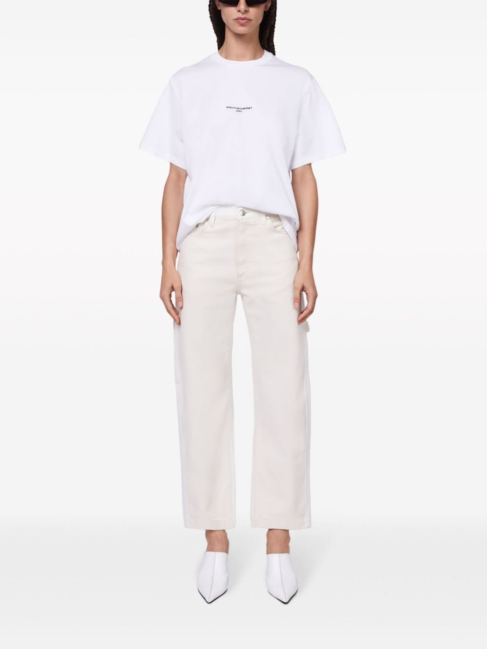 high-waist cropped jeans - 2