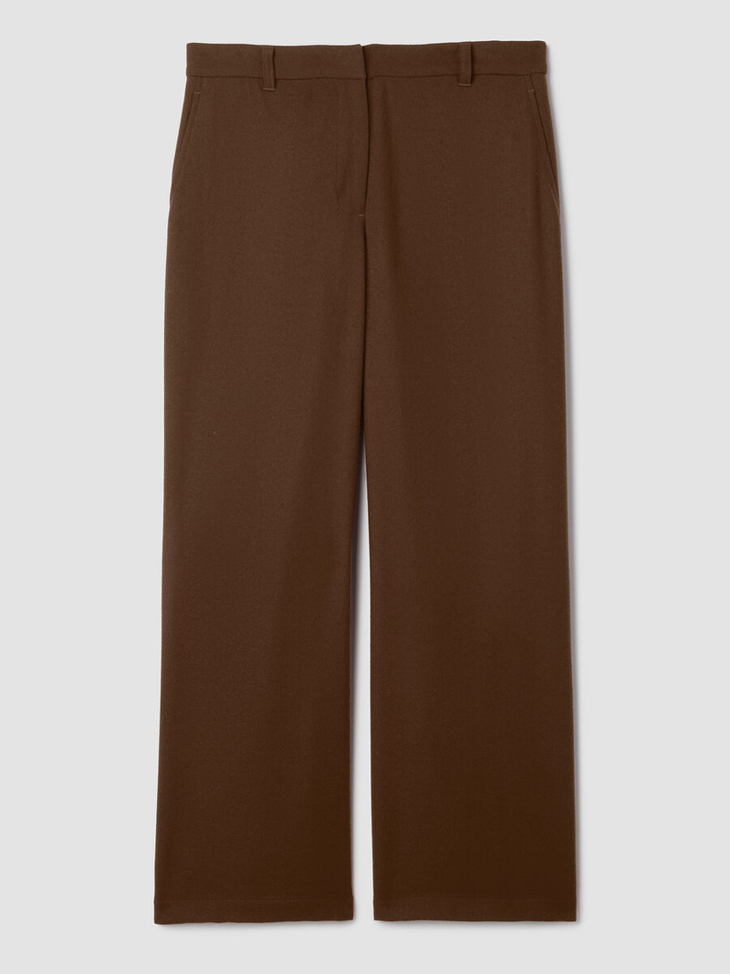 Stretch Wool Crepe Wide-Leg Trouser 1